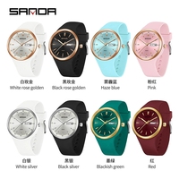 OEM SANDA mode sport femmes montres étanche double calendrier fonction étanche étudiant montre à Quartz 6213