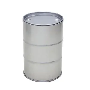 Custom Tin Can Use Oil Drum Shape Metal Round Storage Tin Box For Packing