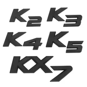 K2 K3 K4 K5 KX7 mektup numarası araba çıkartmaları Kia gövde vücut arka modifikasyon aksesuarları dekoratif evrensel çıkartmaları