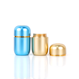 Flacon capsule PS 100 ml, conteneur à vitamines en forme de balle, pot en plastique dépoli avec bouchon à vis pour emballage de pilules - Product Image 2