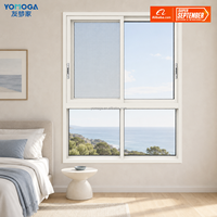 Ventanas Corredizas Horizontales de Aluminio con Marco Delgado, Diseño Acristalado de Estándar Estadounidense, Eficiencia Energética, para Uso Escolar