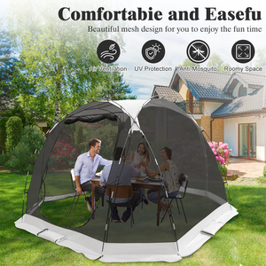 Tente <span class=keywords><strong>tunnel</strong></span> d'extérieur quatre saisons en polyester imperméable 2000-3000mm avec protection solaire et anti-moustiques pour 1-2 personnes, pique-niques et camping - Product Image 2