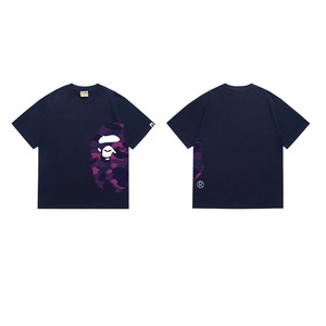 T-shirt da uomo casual in cotone 100% da 300 grammi, stile designer personalizzato 1:1, con stampa testa di scimmia, a maniche corte - Product Image 3