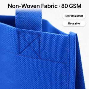 Hot-selling High-quality Reusable Custom Logo <b>Folding</b> Non-woven Medium Tote <b>Bags</b> with Large Capacity Eco-friendly - Product Image 3