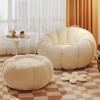 Canapé paresseux moderne simple de style nordique, fauteuil citrouille, pour dormir et s'allonger, populaire sur internet, balcon, tatami, tissu en peau d'agneau, Chine