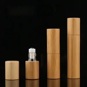 Flacon à bille en verre de <span class=keywords><strong>bambou</strong></span> vide, imprimé à l'écran, écologique, 3 ml, 5 ml, 10 ml, pour huile essentielle, parfum, fragrance - Product Image 6