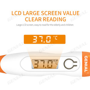 OEM T15 플렉시블 헤드 디지털 체온계 수은 없는 플라스틱 전자 방수 휴대용 구강 발열 측정기 - Product Image 3