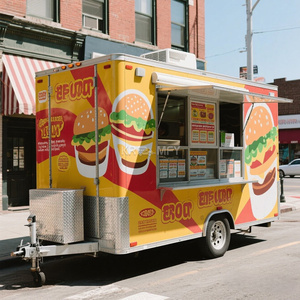 Camion à kebab 2025, enseigne lumineuse extérieure, chariot de restauration, remorque de traiteur - Product Image 6