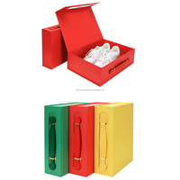 Cajas de Regalo Plegables Portátiles de Lujo con Diseño Personalizado, Estampado en Caliente, Relieve, Cierre Magnético y Cartón de Alta Gama