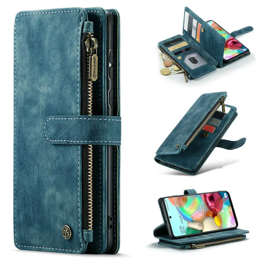 CaseMe for Samsung Galaxy A51 A50 A72 A70 A40 A30 case Case for iphone 13 Pro Max mini wallet case Flip Back Cover 5G