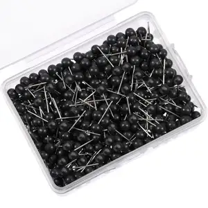 Tacks Push Pins The 4*15mm Plastic Round Ball Head Map Pins Map Tacks Push Pins With 200pcs Per Plastic Box