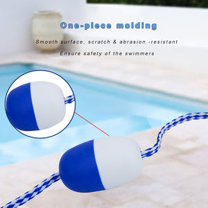 Corde de piste de piscine <span class=keywords><strong>anti</strong></span>-vague Équipement de piscine Ligne de flotteur de piscine de sécurité avec 2 crochets - Product Image 3