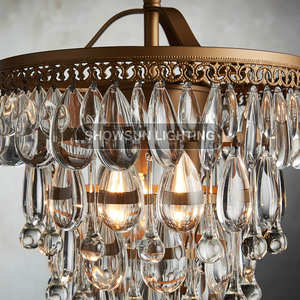 <span class=keywords><strong>Lustre</strong></span> long en cristal de style <span class=keywords><strong>baroque</strong></span> français style européen villa luxe personnalisé salon <span class=keywords><strong>grand</strong></span> <span class=keywords><strong>lustre</strong></span> d'escalier - Product Image 4