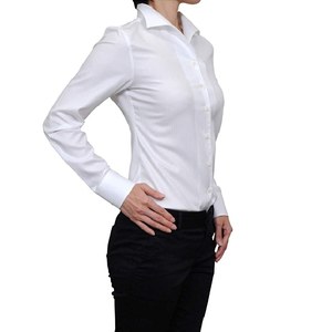 Fabricación directa de fábrica de BD Camisa de popelina formal para mujer de nuevo diseño Ropa larga de algodón 100% - Product Image 2