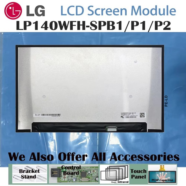IPS HDR 800:1 Contrast Ratio 16:9 14.0" WLED Laptop LCD Screen Module 1920x1080 EDP 30Pins 100% SRGB New