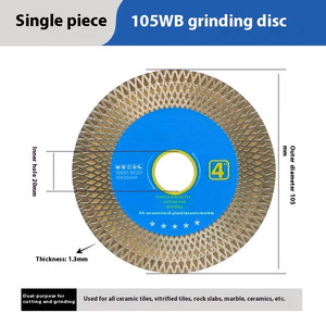 Lưỡi cưa kim cương Super X-Turbo 115mm dùng cho đá granite, đá marble, gạch porcelain, gạch ceramic, cắt khô và ướt, tuổi thọ cao, OEM công nghiệp - Product Image 4