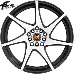 Desain populer 1885 inci paduan aluminium Aftermarket roda mesin hitam