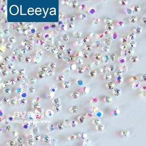 คริสตัลตกแต่งเล็บ OLeeya Rhinestone Nails Glass ขนาด 1.1 มม. ถึง 1.8 มม. ผงคริสตัลเล็กๆ สำหรับตกแต่งเล็บ ไมโครเซอร์คอน ลูกปัดคริสตัลสำหรับทำเล็บ - Product Image 1