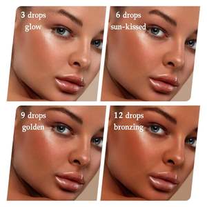 Acelerador de bronceado corporal y autofacial personalizado con etiqueta privada OEM ODM, <span class=keywords><strong>gotas</strong></span> de bronceado para reparación <span class=keywords><strong>facial</strong></span> para crema hidratante - Product Image 4