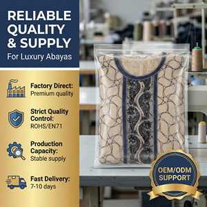 Abaya moderne à imprimé floral audacieux pour femmes, avec bordure blanche contrastante, col en V, motif abstrait, kaftan chic, robe maxi modeste pour tous les jours - Product Image 6