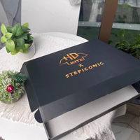 Boîte pliante en carton ondulé noire pour vêtements et t-shirts – Offre spéciale
