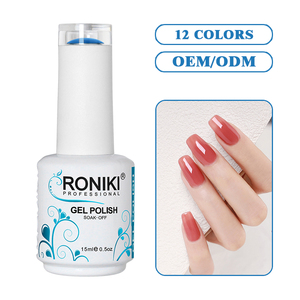 RONIKI no tóxico muy bueno remojo UV gel venta al por mayor color OEM Vegan Etiqueta Privada gel esmalte de uñas - Product Image 1
