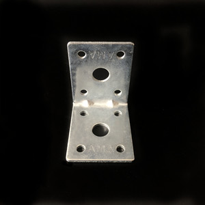 Support d'angle en fer zingué mâle 40x50mm pour meubles, armoires, étagères, connecteur de fixation à angle droit - Product Image 1