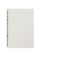 Carnet rechargeable 20 trous A5/B5, 60 pages, feuilles mobiles vierges, lignées et à pois pour étudiants et enfants
