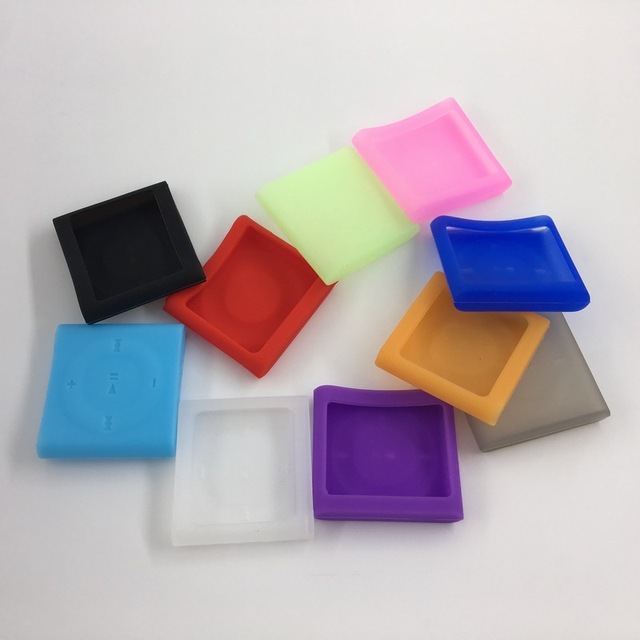 Animal Design Silicone Case Protective Soft Cover with Clip for for Shuffle 4th 6th and 7th Generations