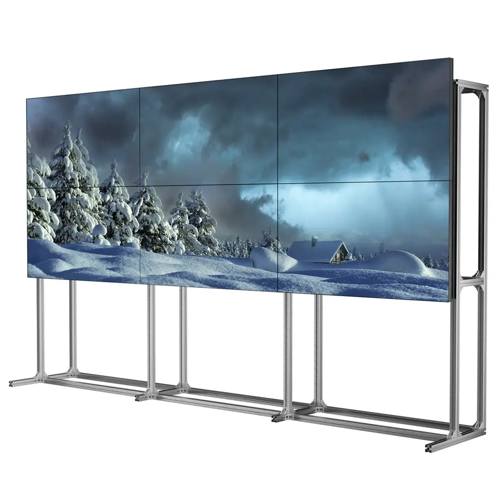Özel çözüm 2x2 TV duvar destekleri 1x2 1x3 2x1 3x1 4x 1 reklam ekranı LED LCD görüntü işlemcisi ekleme ekran LCD Video