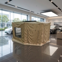 Tenda Camping Retraktil Kustom 270 360 Derajat untuk Atap Mobil, Model Berdiri Sendiri