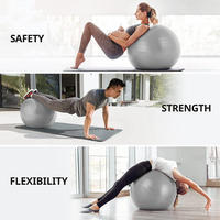 Pelota de Yoga de PVC Antiexplosión Premium para Pilates, Desinflado Lento, Alta Elasticidad, Color Personalizado, Bajo MOQ, Pelota de Ejercicio
