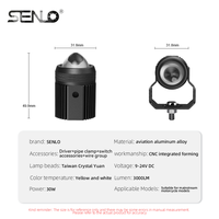 Phares à LED laser haute luminosité Senlo M1 30W, projecteur antibrouillard pour moto, vélo électrique, accessoires de vélo