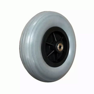 ล้อโฟม PU1236 ขนาด 8 นิ้ว พร้อมลูกปืน สำหรับล้อหน้ารถเข็น - Product Image 2
