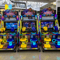 Machine de jeu d'arcade mobile connectée, tir à l'eau, pistolet LED d'arcade, 2 joueurs, mode double ticket pour les parcs d'attractions