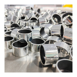 แบริ่งโลหะ-โพลิเมอร์ PTFE แบบกันเสียดสีชนิดเรียบ DU บูชหล่อลื่นในตัว - Product Image 2