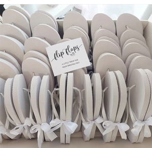 Tongs de Mariage <span class=keywords><strong>Personnalisées</strong></span> avec Logo pour Femme – Antidérapantes, Confortables, Légères – Idéales pour la Plage, les Douches Nuptiales, les Cadeaux d'Invités – Vente en Gros - Product Image 4