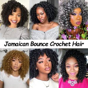 <span class=keywords><strong>Cheveux</strong></span> bouclés torsadés au crochet Jamaican Bounce Spring Twist 8 pouces, lot de 4 paquets, 22 racines, Jumpy Wand, pour femmes noires, Chine - Product Image 5