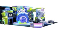 LUCKYPLAY Système de terrain de jeu intérieur sur mesure à thème clé en main, construction multi-matériaux pour les espaces éducatifs commerciaux