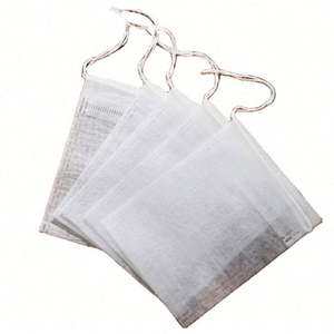 Sachets à thé vides en fibre de maïs, blancs, passoire alimentaire polyvalente avec ficelle, biodégradable, qualité alimentaire, jetable, personnalisable, Ld-tb002, 500 pièces - Product Image 1