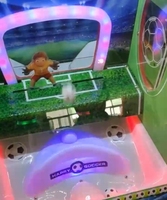 Machine de jeu d'arcade d'intérieur à monnayeur Happy Soccer, machine de jeu de loterie à tickets de prix pour enfants avec accepteur de billets