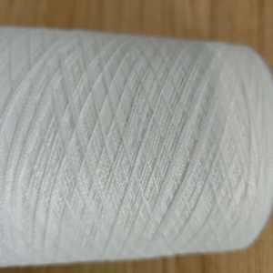 Hilo de Poliéster FR, Color Blanco Crudo SD o Brillante <span class=keywords><strong>para</strong></span> Tejer o Coser, Tela FR, Hilo de Conteo Regular, Disponible en Stock - Product Image 5