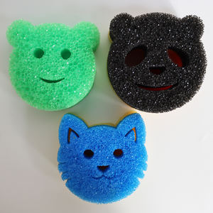 Kotak warna air dingin dingin yang lembut di air hangat spons pembersih wajah tersenyum untuk mencuci dapur suami - Product Image 5