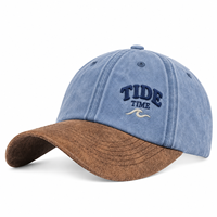 Casquettes Dad Hats en Daim Non Structurées avec Broderie en Relief et Logo Personnalisé, Fabrication ODM Directe, Faible MOQ, Vente en Gros