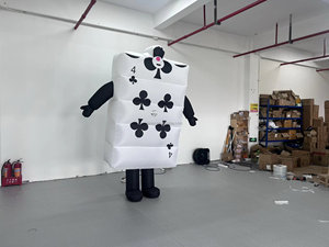 Mascotte Gonfiabile a Forma <span class=keywords><strong>di</strong></span> Carta da Poker con Tema <span class=keywords><strong>Alice</strong></span> <span class=keywords><strong>nel</strong></span> <span class=keywords><strong>Paese</strong></span> <span class=keywords><strong>delle</strong></span> <span class=keywords><strong>Meraviglie</strong></span> per Decorazione <span class=keywords><strong>di</strong></span> Parate, Eventi e Pubblicità - Product Image 2