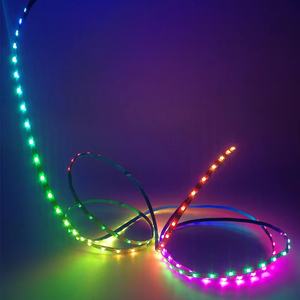 3mm ultra-schmale WS2812B 0807SMD LED-Licht leiste Individuell adressierbare RGBIC WS2812 100LED/<span class=keywords><strong>M</strong></span> Streifen DC5V Nachtclub leuchten - Product Image 3