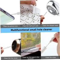 Kit de nettoyage pour port de charge de téléphone portable, embout anti-poussière pour écouteurs, brosse de nettoyage