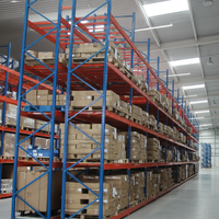 Estantería de Paletización VNA Ajustable de Acero Reforzado con Recubrimiento Electrostático de Polvo Epoxi de 5 Capas, Cartón de Almacenamiento de Grado Industrial