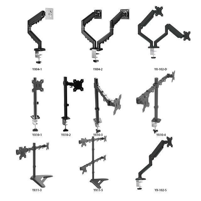 Best Price Laptop and Monitor Stand Arms Mount Dual Monitor Arm Mount Computer Monitor Bracket Support Desk Mount Stand