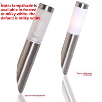 Lampe murale LED inclinée pour balcon et cour, style moderne, en acier inoxydable, étanche et antirouille, lumière blanc chaud, pour l'extérieur, inspirée des villes anciennes de Zhongshan